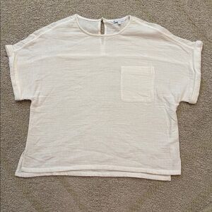 Southern Tide Cream Pocket Tee 100% Cotten | Medium